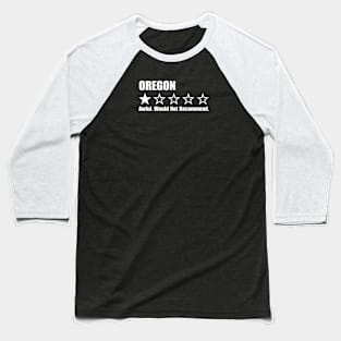 Oregon One Star Review Baseball T-Shirt